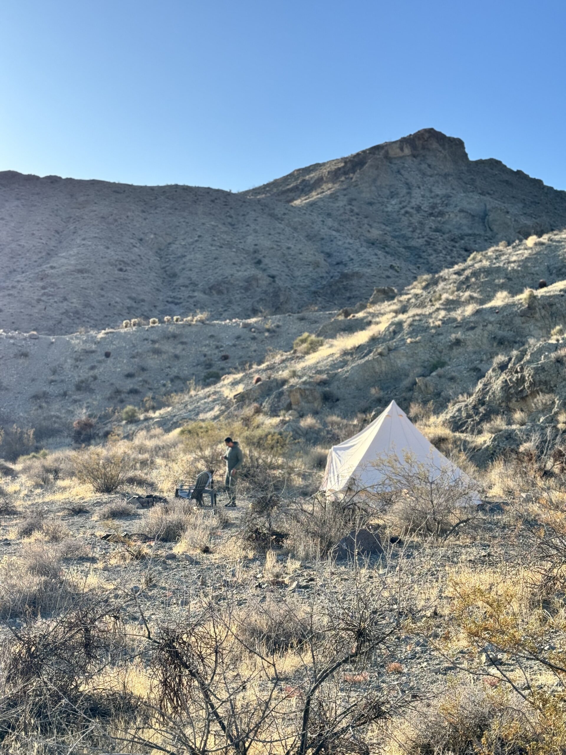 Bell tent at Vegas Glamping near Las Vegas