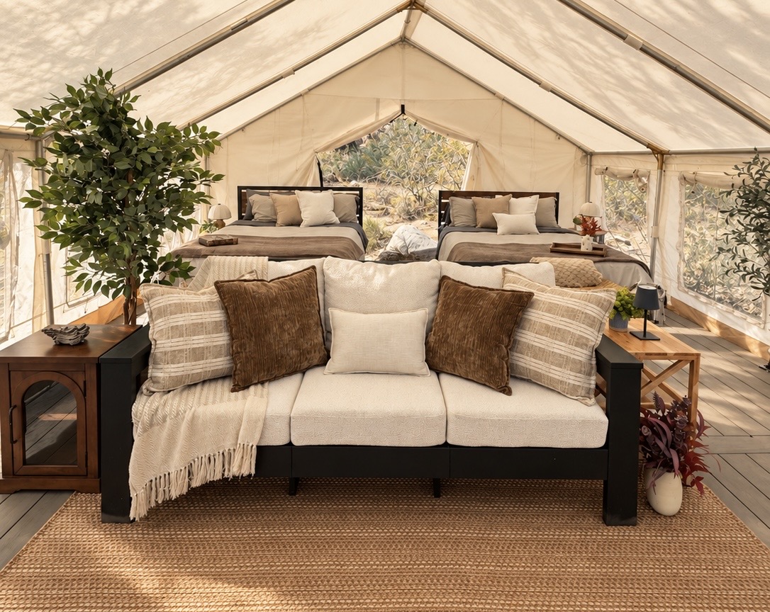 King Safari Tent Large safari tent at Vegas Glamping