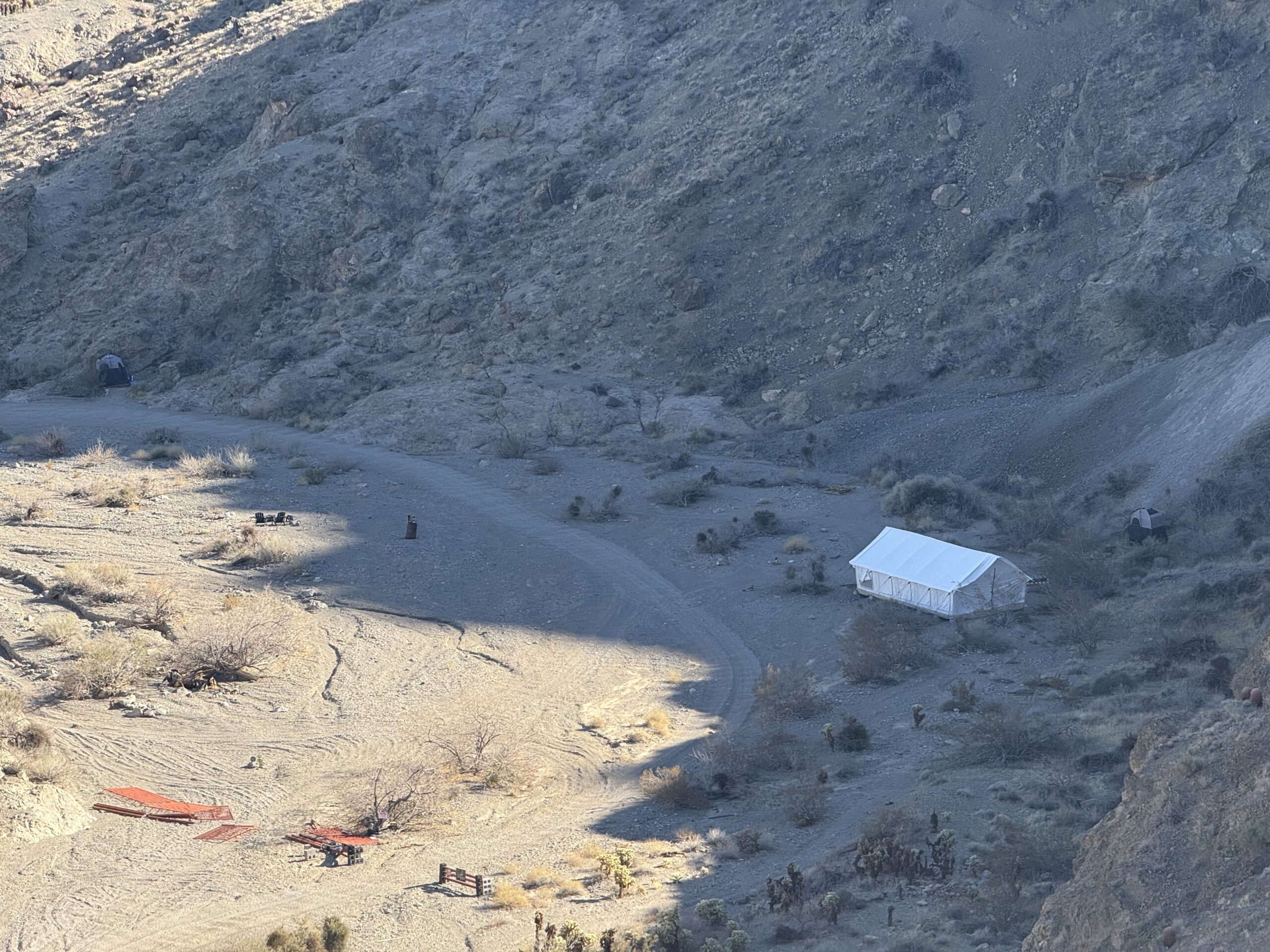 Large safari tent at Vegas Glamping