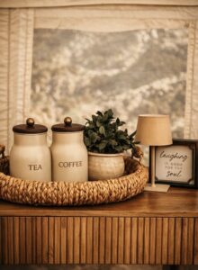 Sunrise Safari Tent includes a premium coffee & tea service