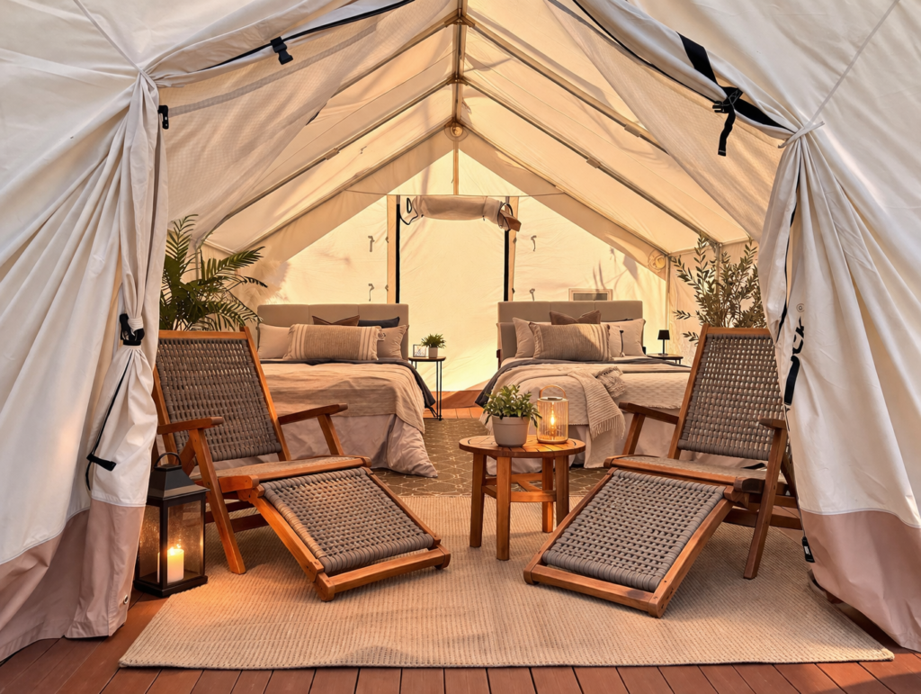 Wake up to the Desert Sunrise Safari Tent